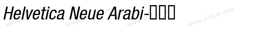 Helvetica Neue Arabi字体转换